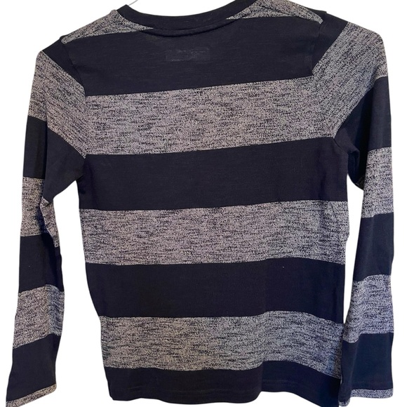 NWT Abercrombie Kids Gray/Navy Striped Top - Picture 2 of 6